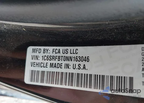 2022 Ram 1500 Big Horn 4X4 6'4 Box from USA, damaged, VIN 1C6SRFBT0NN163046